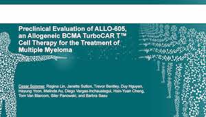 Read more about the article Preclinical Evaluation of ALLO-605, an Allogeneic BCMA TurboCAR T™ Cell Therapy for the Treatment of Multiple Myeloma